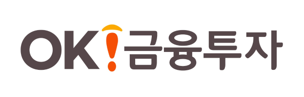 Weißer Hintergrund mit einem schwarzen und orangen Logo, das das koreanische Wort 'OK' enthält.