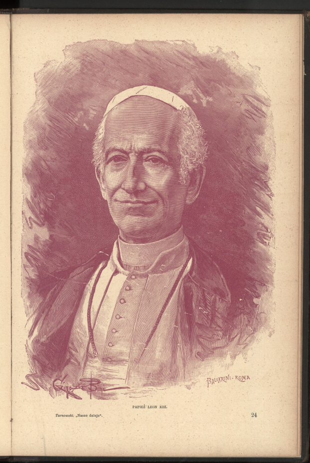 Ein Porträt von Papst Johannes Paul II. mit friedlichem Gesichtsausdruck, der eine weiße Soutane und eine weiße Biretta trägt, vor einem weißen Hintergrund.